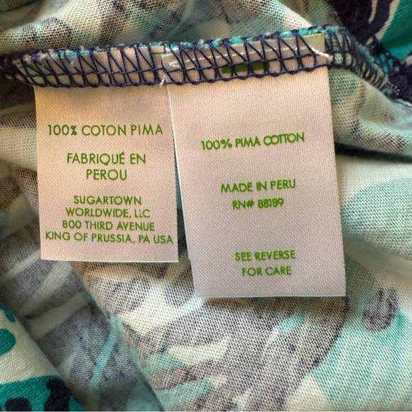 Lilly Pulitzer Blue Green Zebra Print Sheath Dress – Long Sleeves XS 2/$25 - Picture 6 of 9